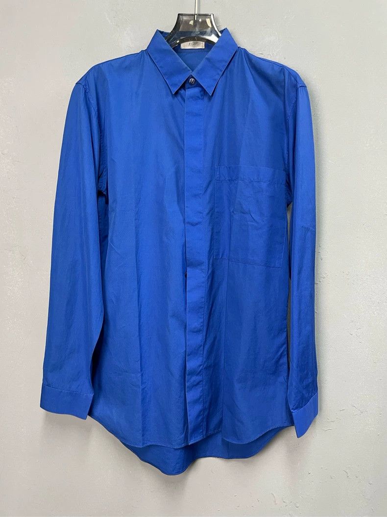 Dior Dior Solid color lapel single-breasted long-sleeved shirt 2 Size US XS / EU 42 / 0 - 1 Thumbnail