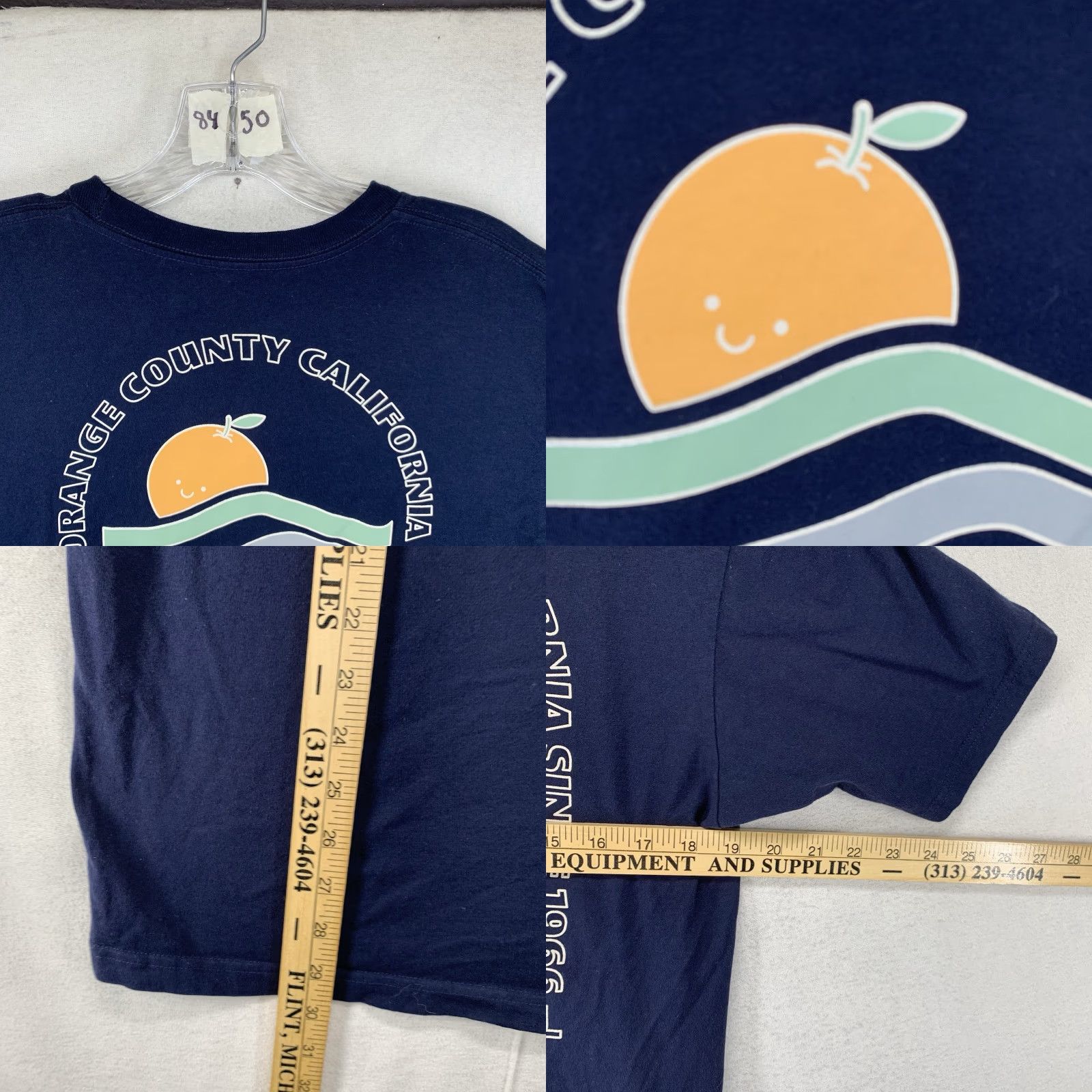 Vans VANS Men's T-Shirt Short Sleeve Crew Neck Blue Graphic Print Off The Wall Logo California Skate 2020s Size US M / EU 48-50 / 2 - 8 Thumbnail
