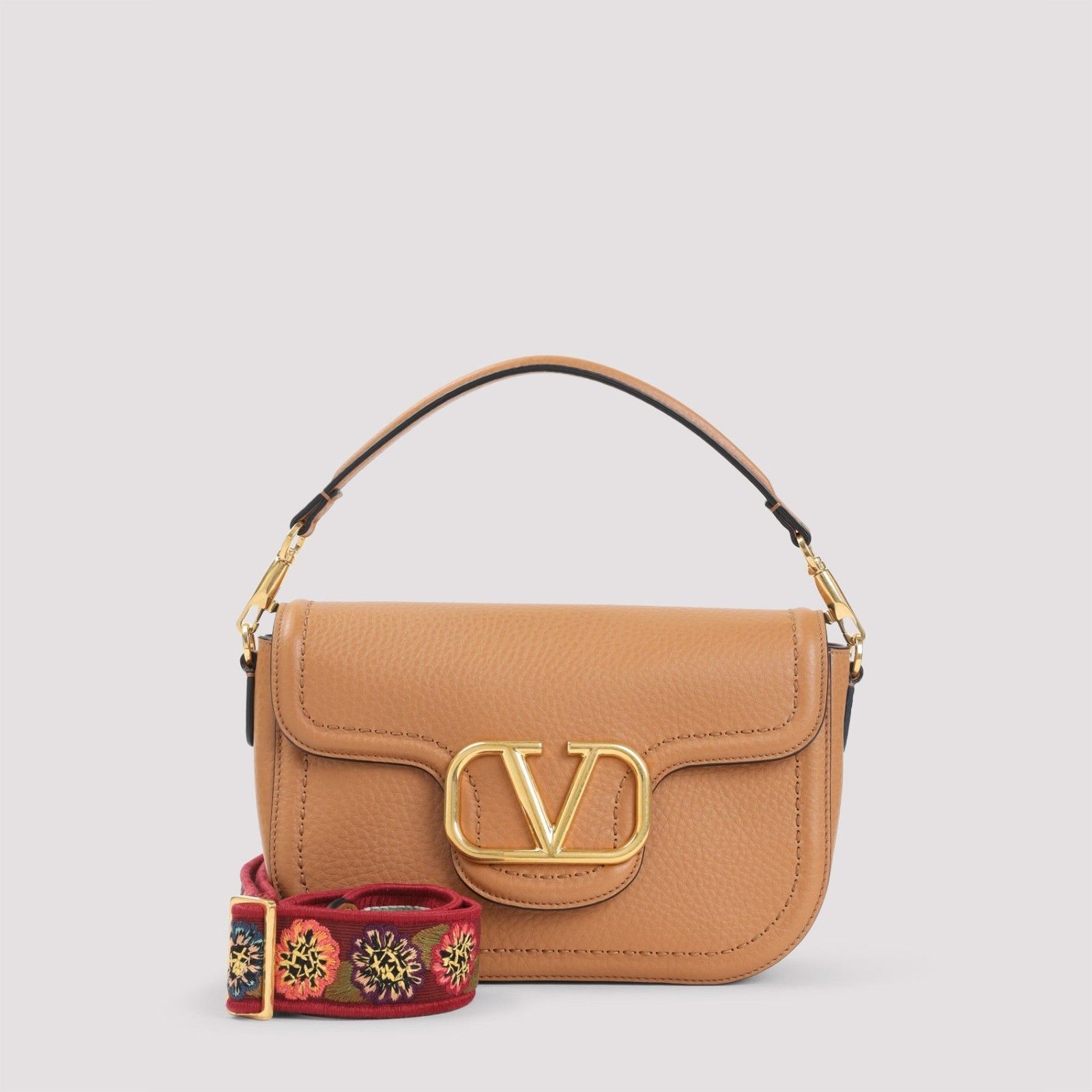 Valentino Garavani Alltime Brown Leather Shoulder Bag New &, Women's