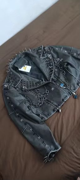 Designer × Japanese Brand Gothic Leather vintage Skull Jacket Size US M / EU 48-50 / 2 - 4 Thumbnail