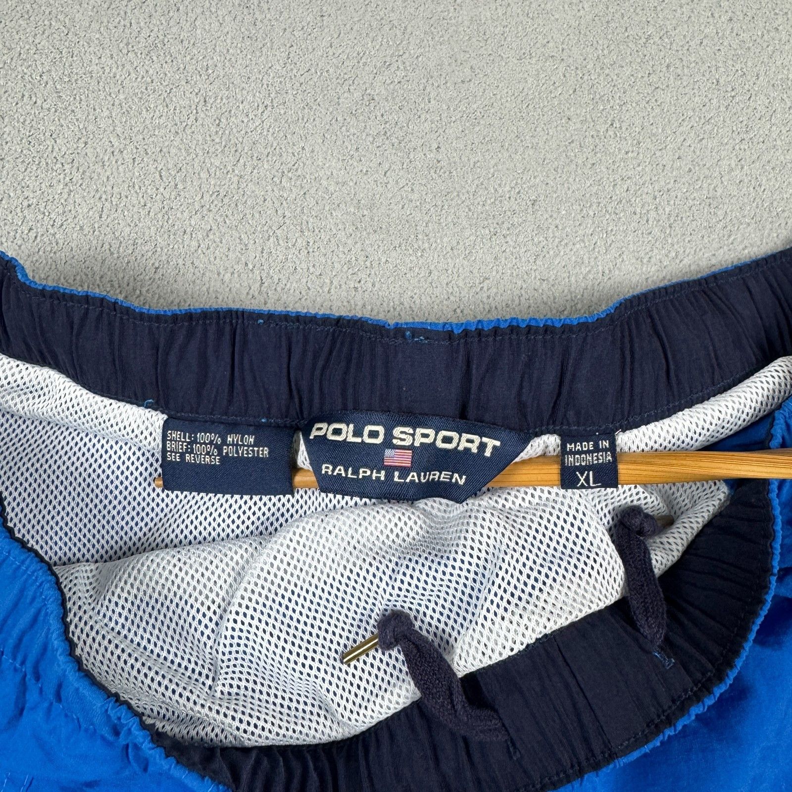 Polo Ralph Lauren VTG Polo Sport Flag Swim Trunks Mesh Lining Ralph Lauren XL Size US 38 / EU 54 - 6 Thumbnail