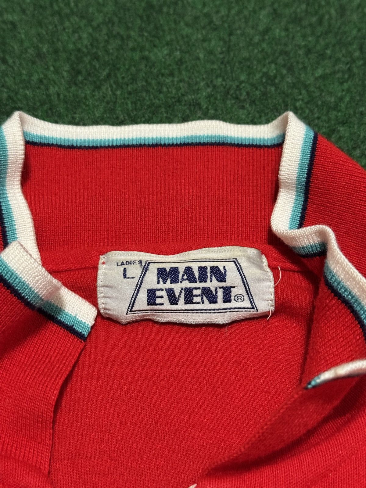 Vintage Vintage Track Jacket Full Zip 70s Retro Red Lrg Sweatshirt Size L / US 10 / IT 46 - 2 Thumbnail