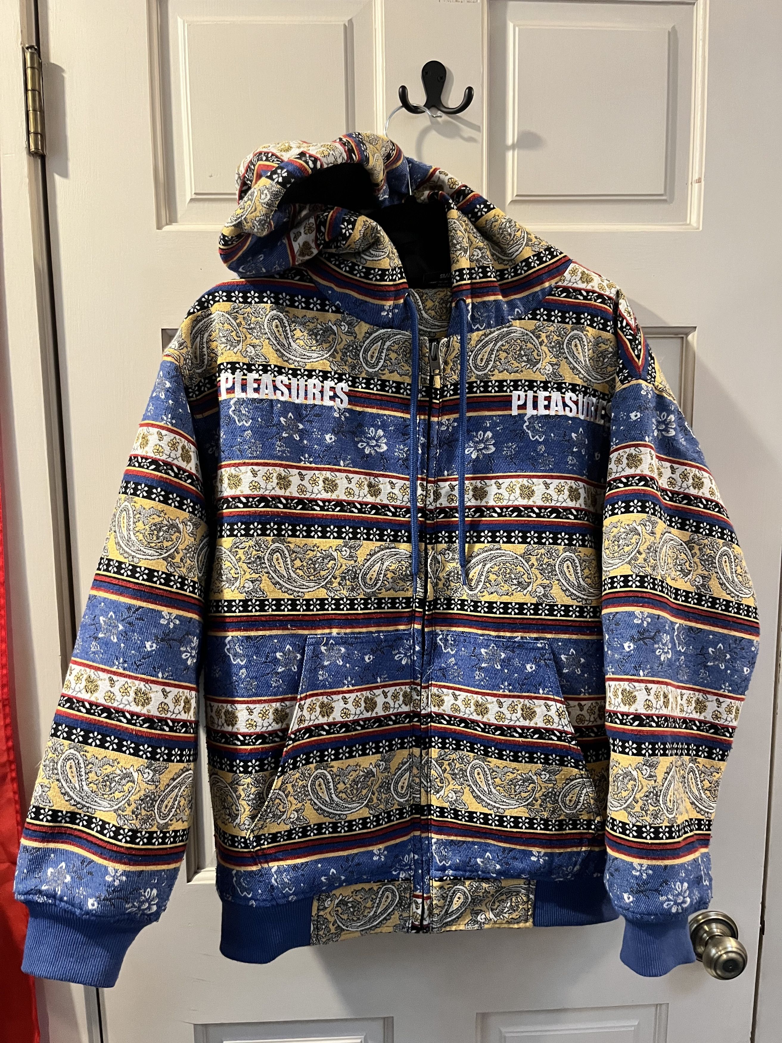 Pleasures Pleasures Paisley Knit Jacket / Hoody Size US S / EU 44-46 / 1 - 1 Thumbnail