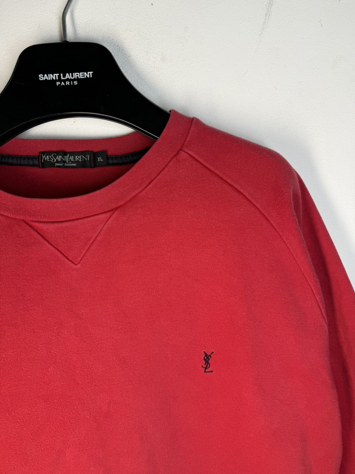 Yves Saint Laurent 90s YSL Sweatshirt Red Size US XL / EU 56 / 4 - 3 Thumbnail