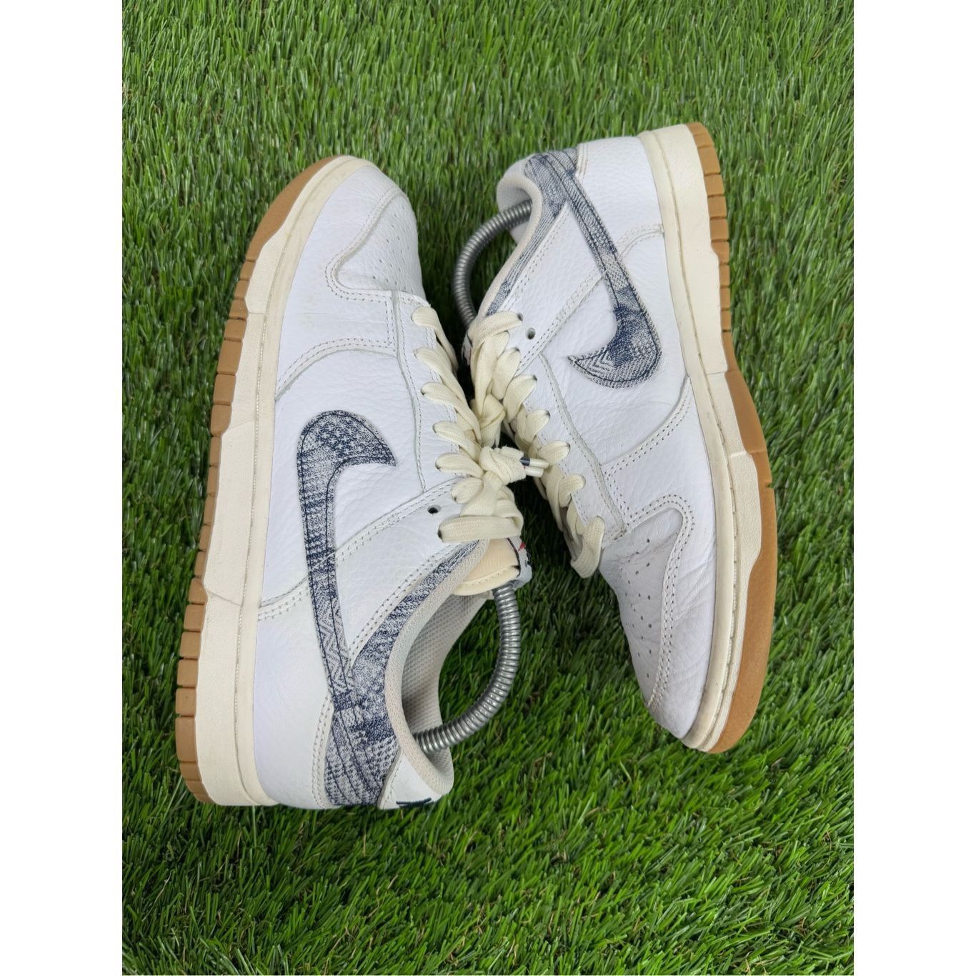 Nike Size 8 - Nike Dunk Low Washed Denim Clean White gum bottom Size US 8 / EU 41 - 5 Thumbnail