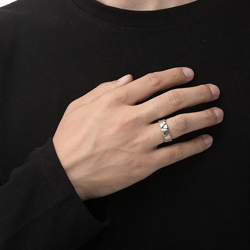 Jewelry Bague Homme Irregular Ring Size ONE SIZE - 4 Thumbnail