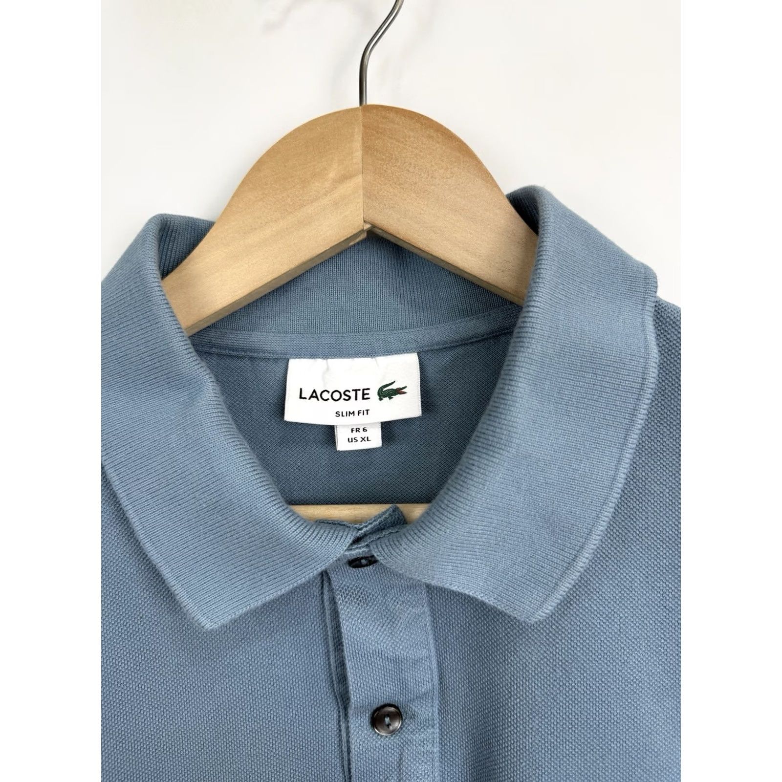 Lacoste Lacoste Slim Fit Polo T-Shirt Made in France Rare Retro Blue XL Mens Polo Slim Fit Size US XL / EU 56 / 4 - 5 Thumbnail