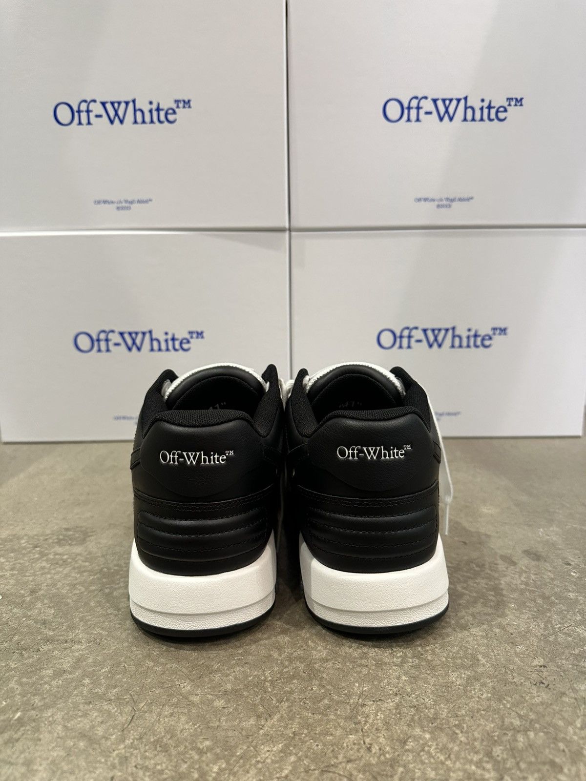 Off-White OFF-WHITE - Out of Office White Black Sneakers Size US 7 / EU 40 - 4 Thumbnail