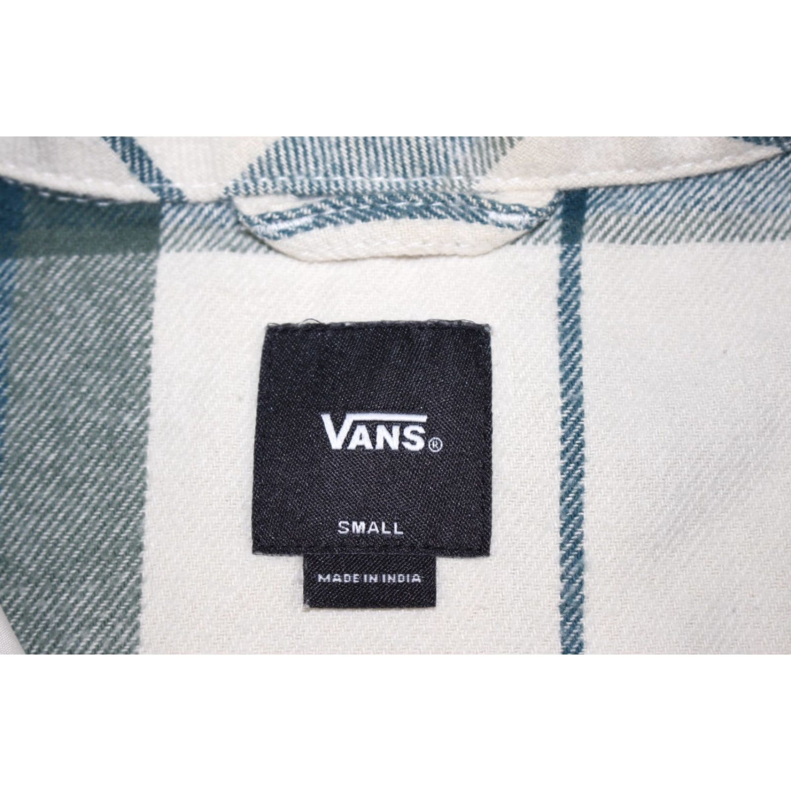 Vans Vans Shirt Men's S Flannel Jacket Shacket Lined Long Pockets Plaid Beige Green Size US S / EU 44-46 / 1 - 7 Thumbnail