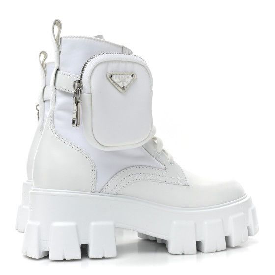 Prada AUTHENTIC White Prada Monolith boots Size US 8 / IT 38 - 3 Thumbnail