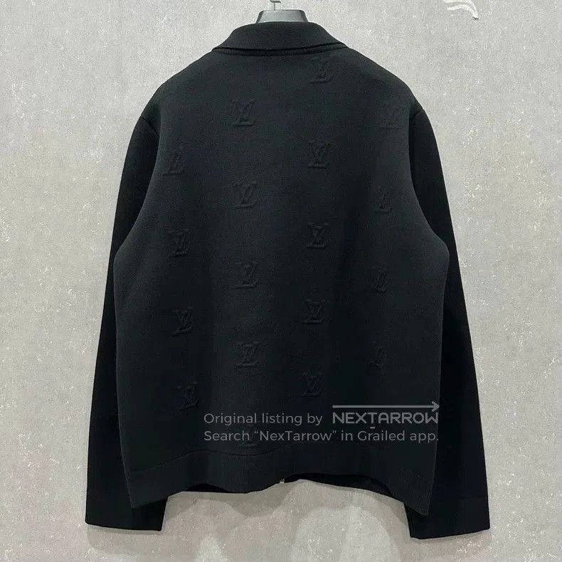 Louis Vuitton Louis Vuitton Embossed Knit Jacket. Size US L / EU 52-54 / 3 - 2 Thumbnail