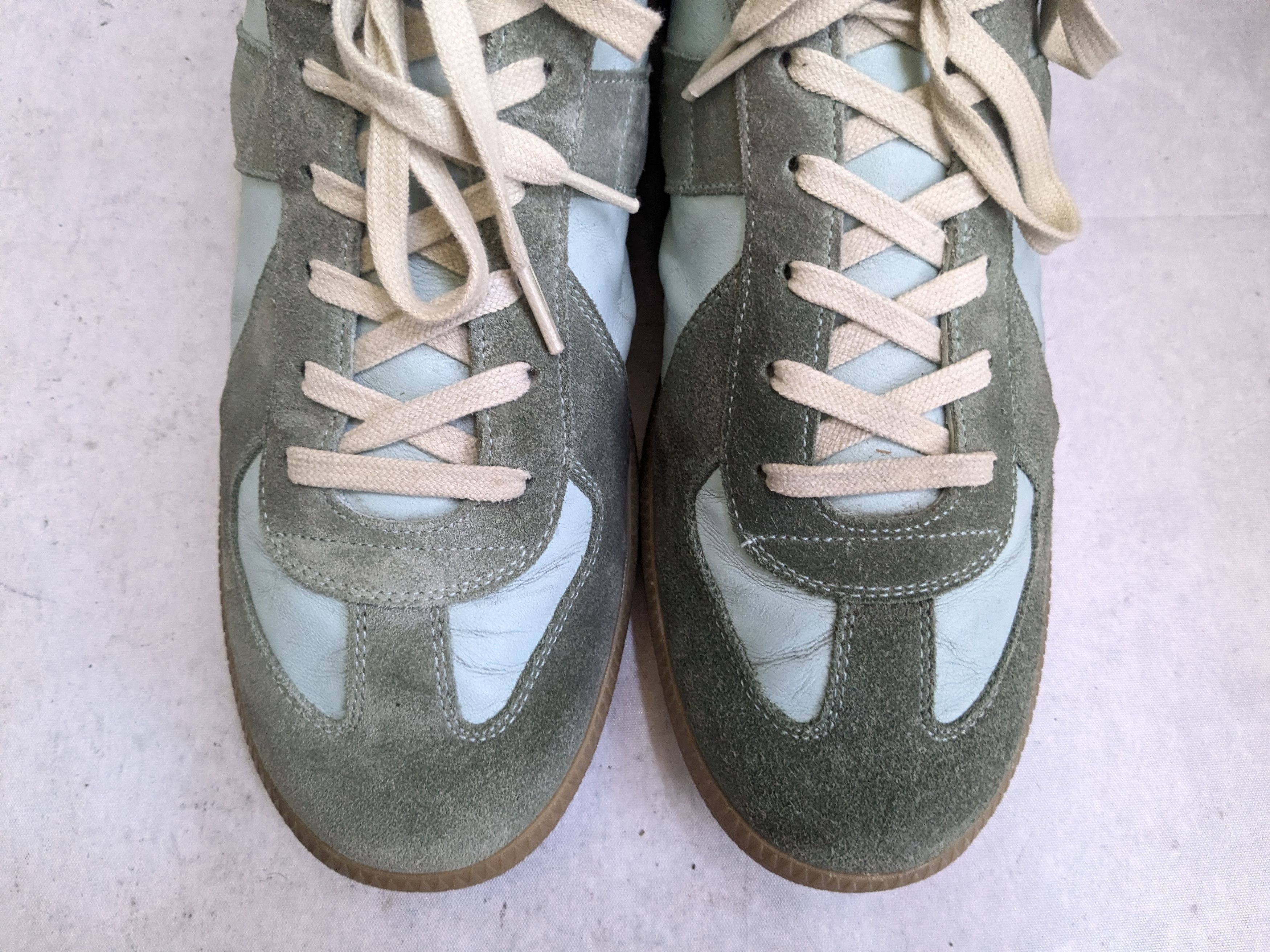 Maison Margiela Maison Margiela Green Replica Sneakers 12 45 Low Tops Size US 12 / EU 45 - 3 Thumbnail