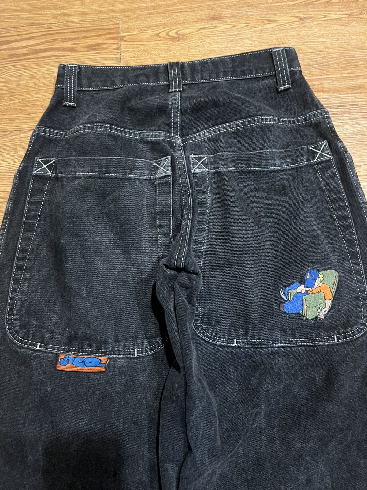 JNCO vintage baggy black jnco slacker jeans Size US 30 / EU 46 - 4 Thumbnail
