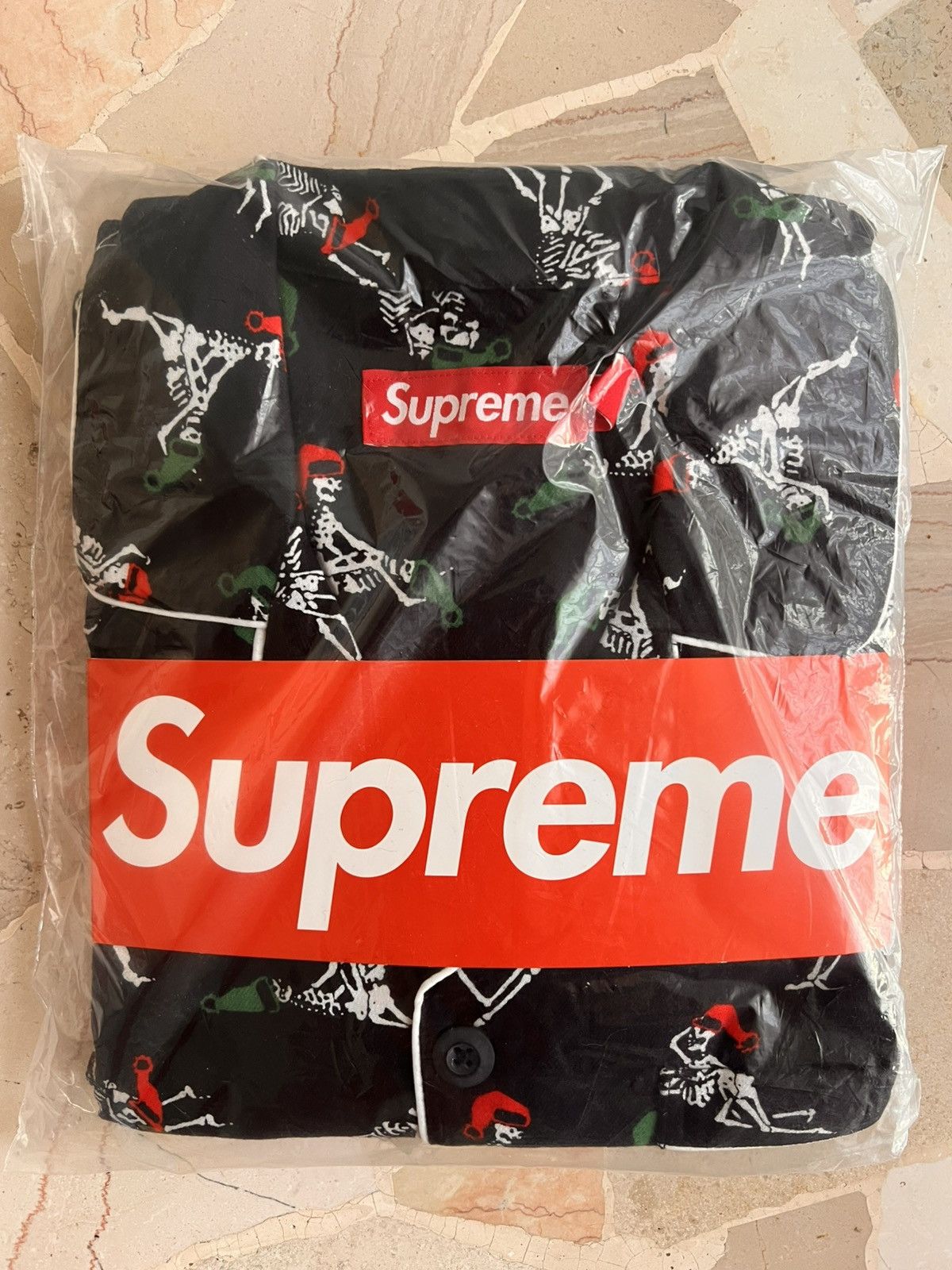 Supreme L - Supreme Holiday Pajama Set Black FW25 flannel shirt pant Size ONE SIZE - 2 Thumbnail
