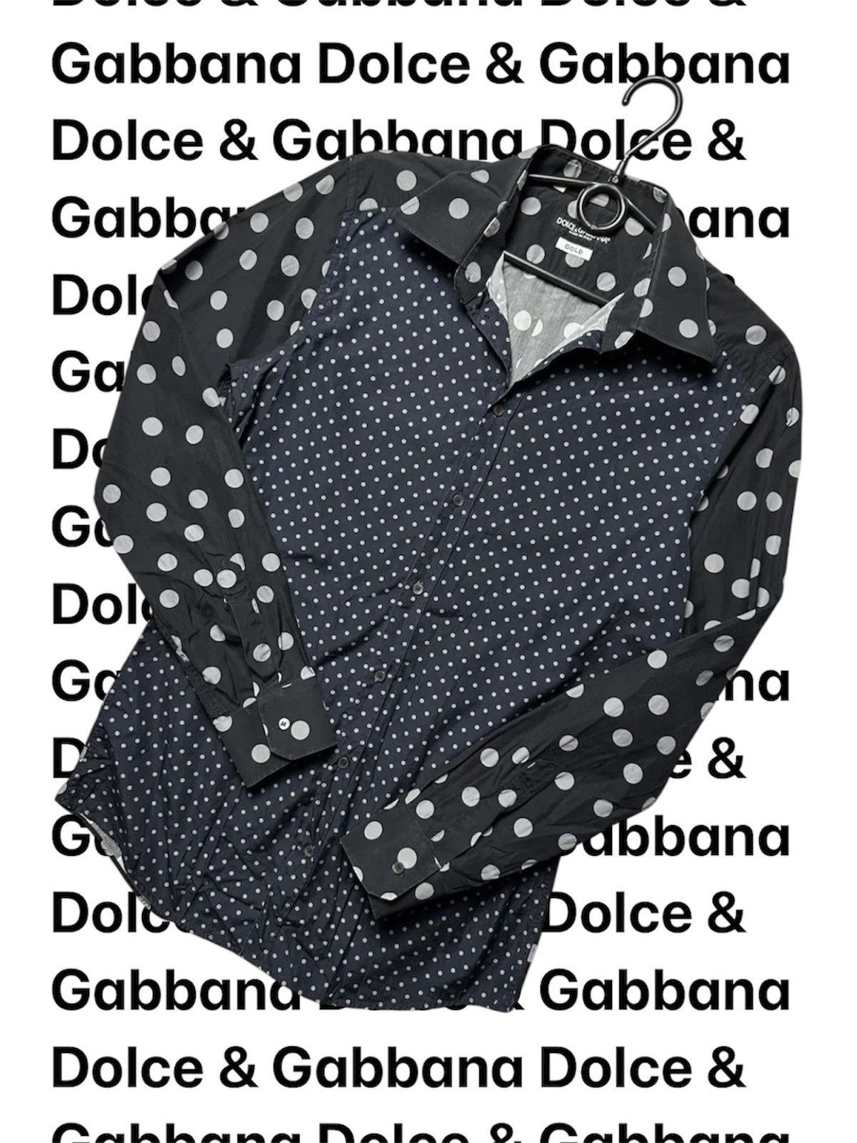 Dolce & Gabbana Dolce and Gabbana Gold shirt rare monogram dots M Size US M / EU 48-50 / 2 - 1 Thumbnail