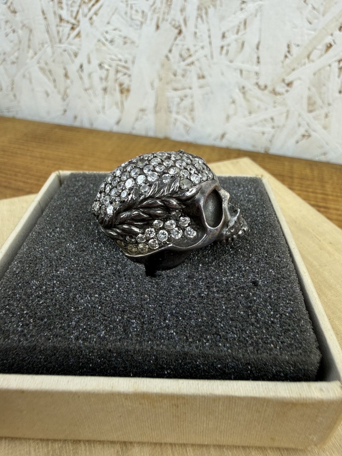 Vivienne Westwood Vintage Vivienne Westwood Skull Wreath 925 Silver Ring XS Size ONE SIZE - 4 Thumbnail