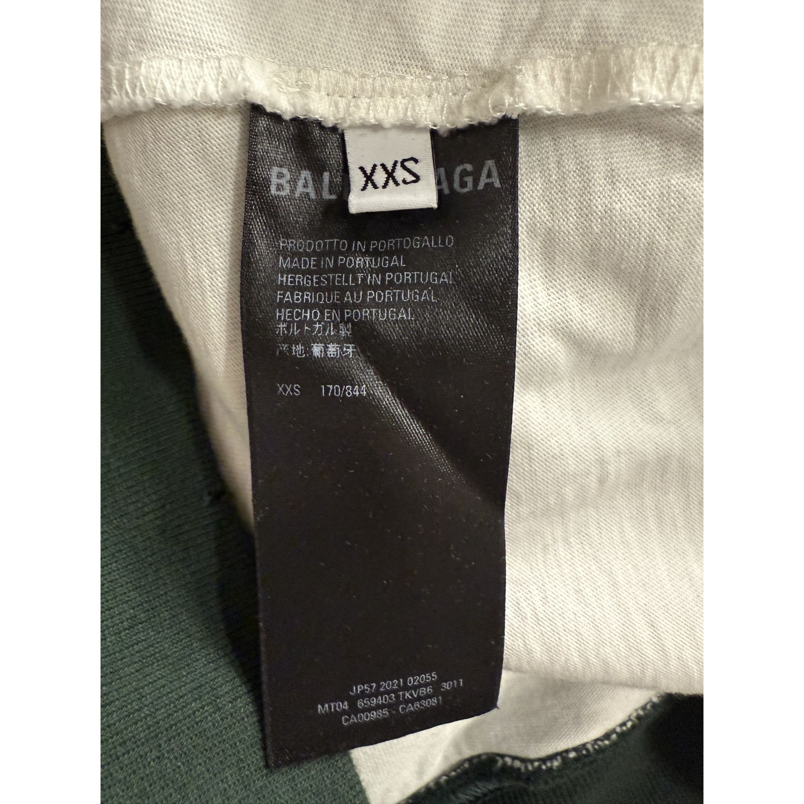 Balenciaga Balenciaga Distressed Green Hoodie With Front Logo Design Size XXS / US 00 / IT 34 - 8 Thumbnail