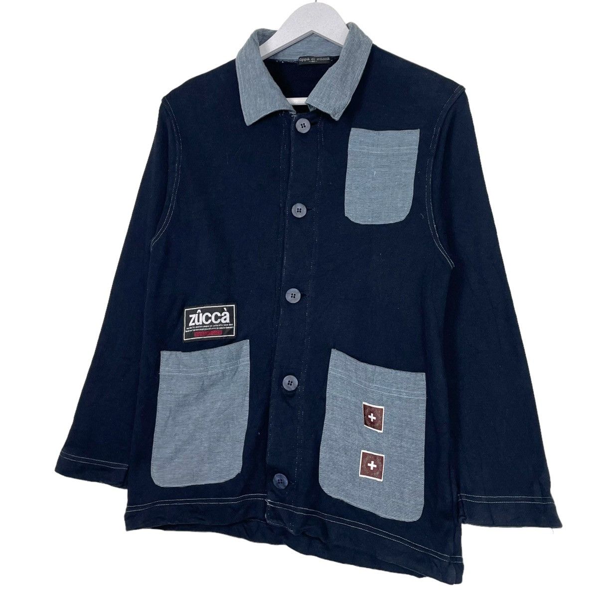 Issey Miyake × Japanese Brand × Zucca 💥90s ZUPPA DI ZUCCA BUTTON CHORE JACKET Size US M / EU 48-50 / 2 - 2 Thumbnail