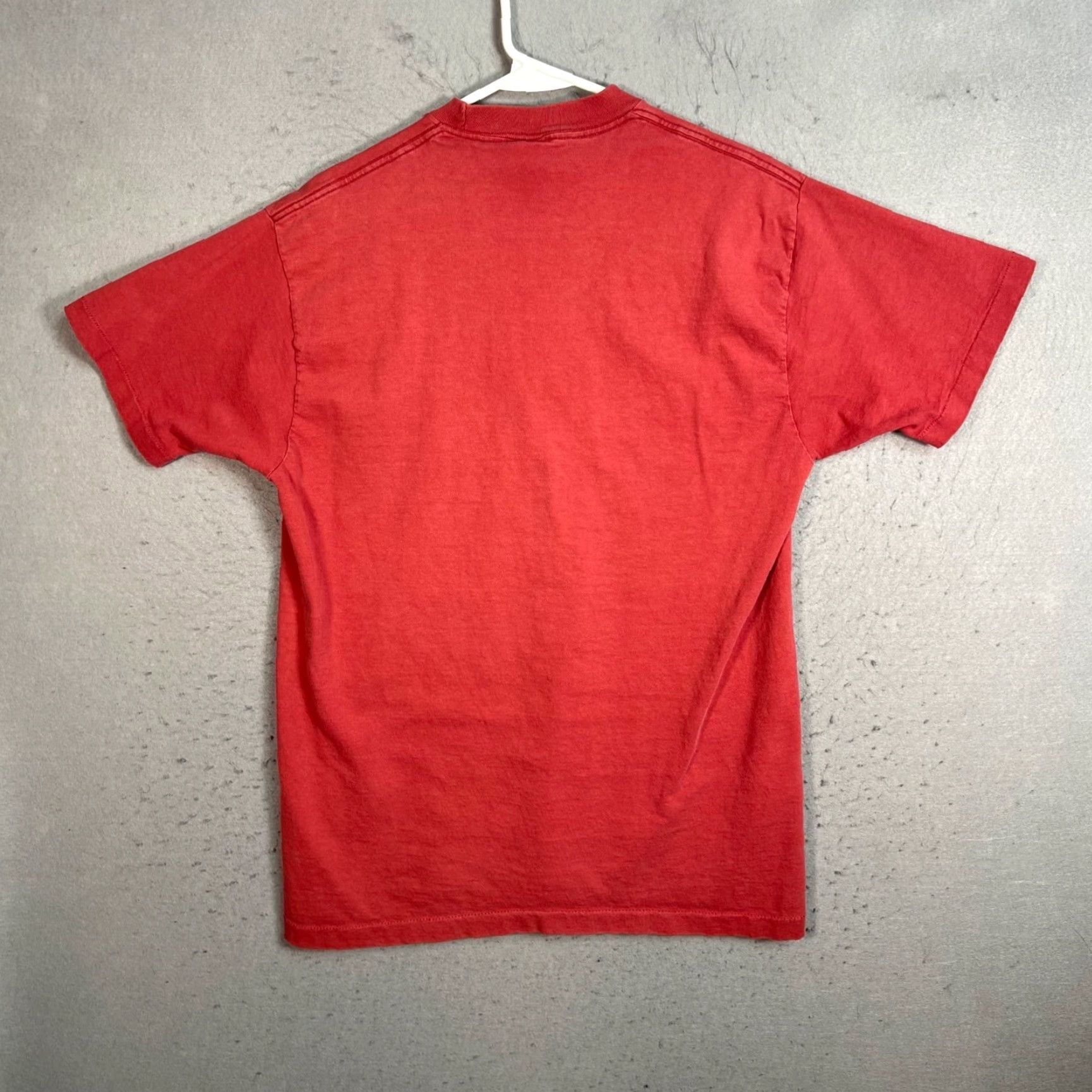 Adidas VINTAGE adidas Red T-Shirt Mens Medium 100% Cotton Made In USA USA 90s Trefoil Shirt Body Mens (Adult) Size US M / EU 48-50 / 2 - 2 Thumbnail