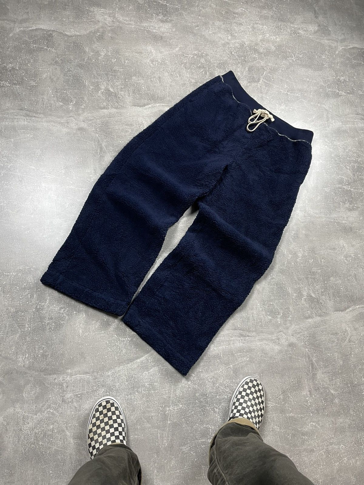 JW Anderson × Japanese Brand × Uniqlo J.W. Anderson Uniqlo Navy Blue Teddy Style Fleece Pants Size US 32 / EU 48 - 1 Thumbnail