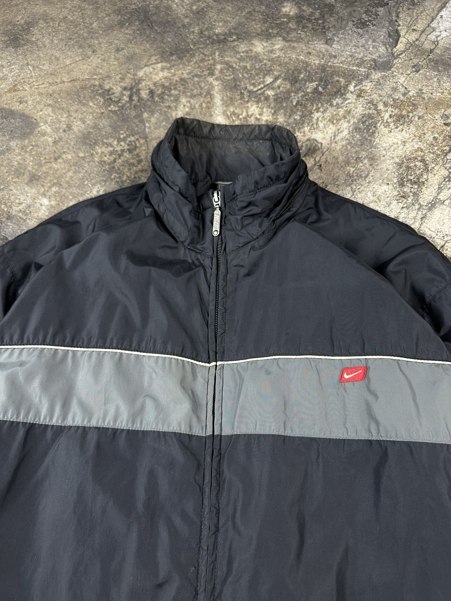 Nike 2000s Nike Nylon Zip Tracksuit Jacket Y2k Vintage 00s Size US XL / EU 56 / 4 - 4 Thumbnail