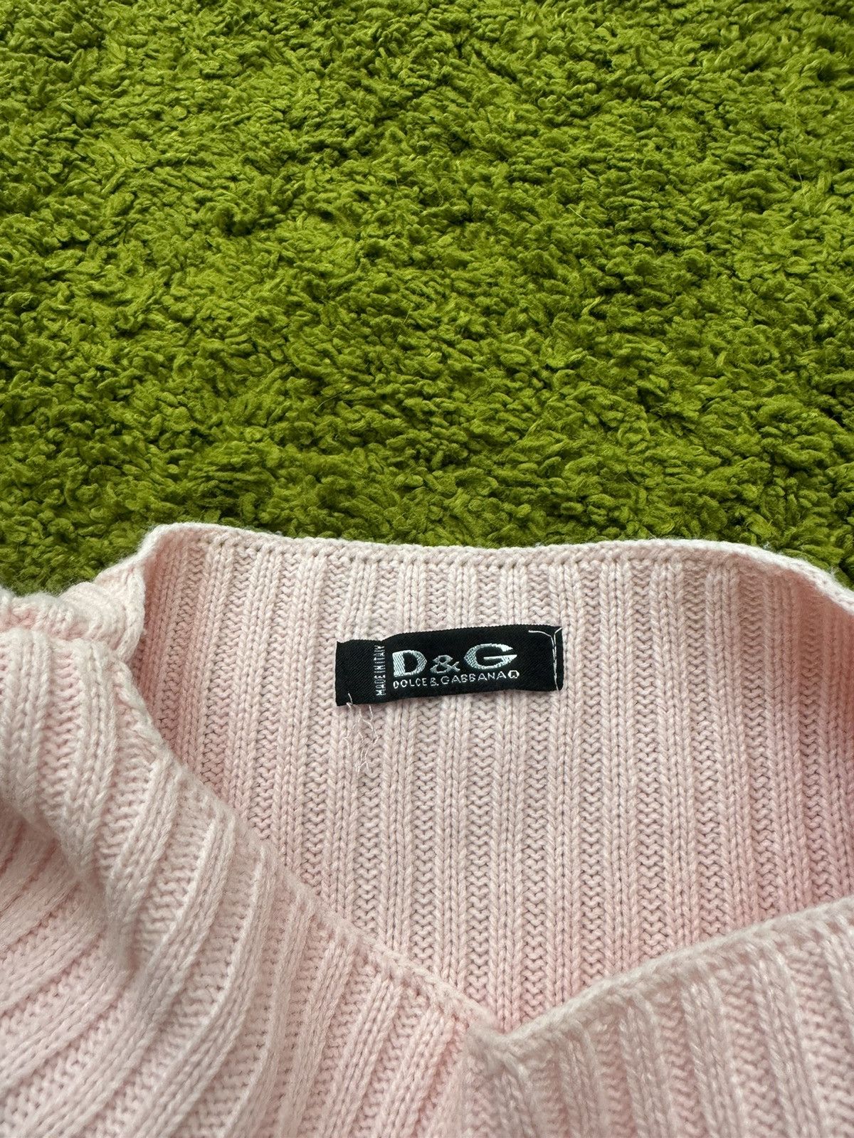 Designer × Dolce & Gabbana × Vintage Dolce & Gabbana D&G 2000s vintage ribbed sweater Y2K opium Size M / US 6-8 / IT 42-44 - 3 Thumbnail