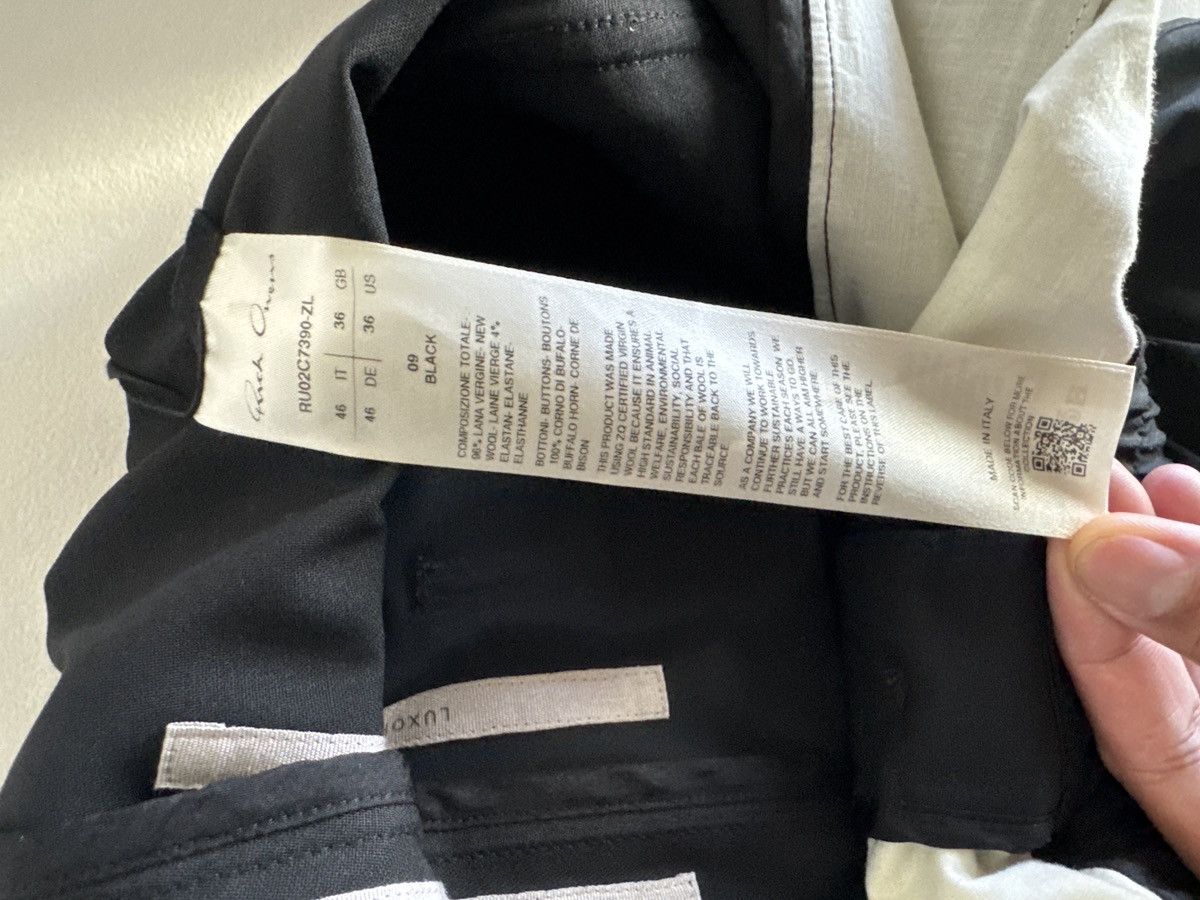 Rick Owens Rick Owens Wool Slim Trousers Size US 30 / EU 46 - 4 Thumbnail