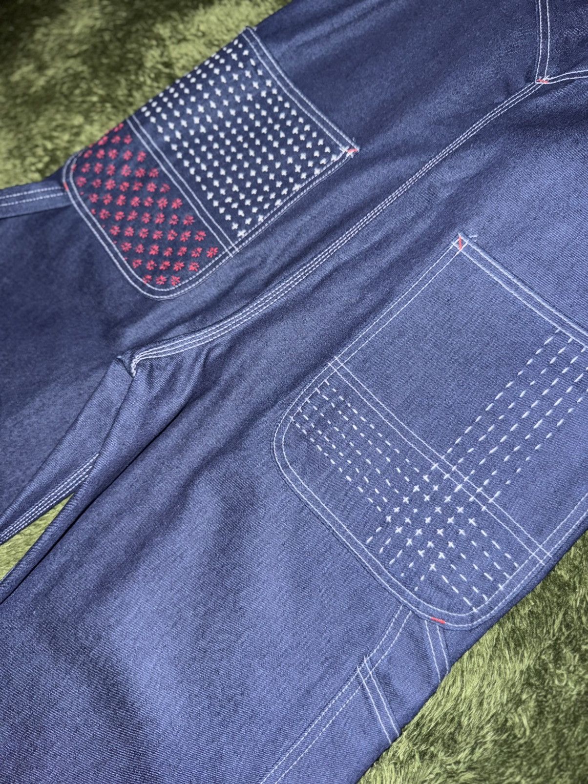 Dickies [30x30] Dickies Japanese Sashiko Custom Overalls – Indigo Size US 30 / EU 46 - 10 Thumbnail