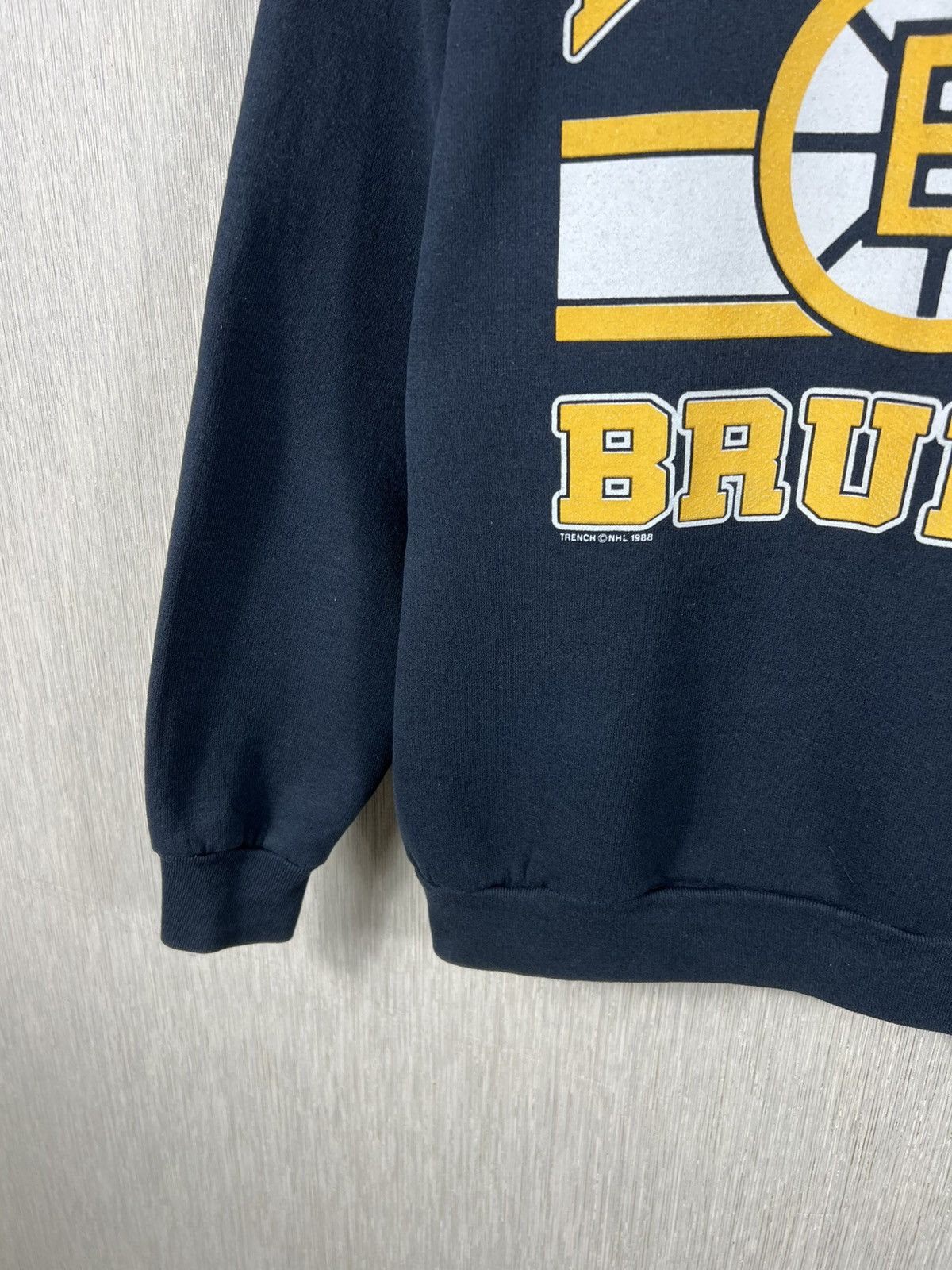 Fruit Of The Loom Vintage 80s Fotl Boston Bruins sweatshirt spellout retro NHL Size US L / EU 52-54 / 3 - 4 Thumbnail