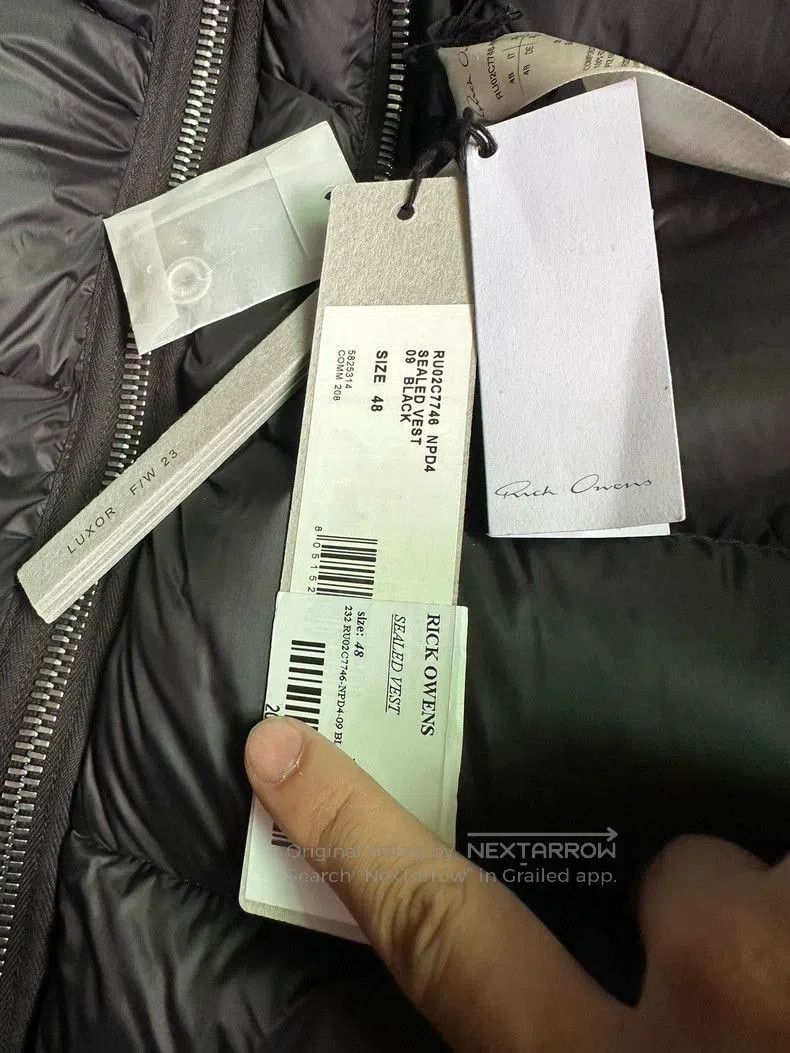 Rick Owens Rick Owens 22AW Shark Down Vest. Size US M / EU 48-50 / 2 - 4 Thumbnail