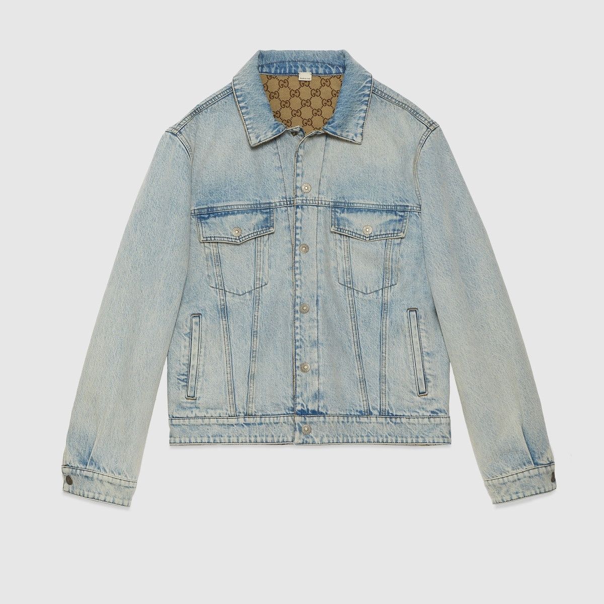 o1loc1c1225 771818 Reversible Denim Jacket in Light Blue