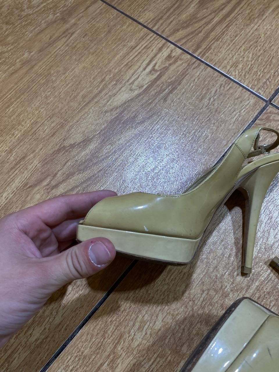 Jimmy Choo Heels Jimmy Choo vintage streewear Y2K luxury beige Size US 5 / IT 35 - 10 Thumbnail