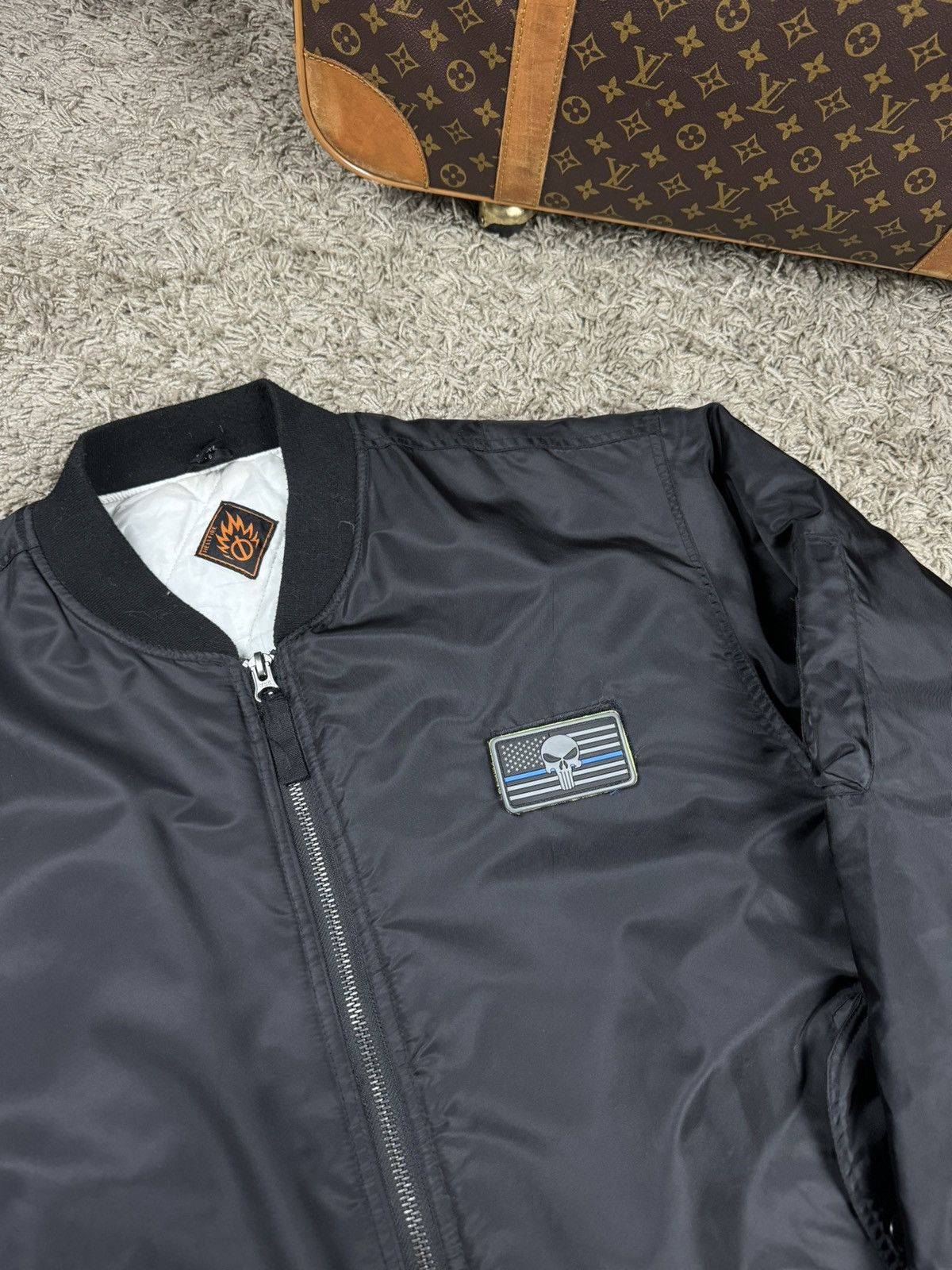 Vintage Vintage bomber jacket Hellfire original retro casual item Size US XXL / EU 58 / 5 - 2 Thumbnail