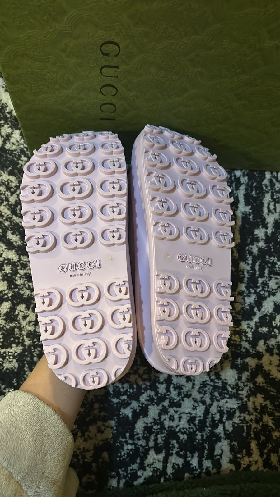 Gucci Gucci Horsebit Flatform Sandal Talc Pink size 39 Size US 9 / IT 39 - 6 Thumbnail