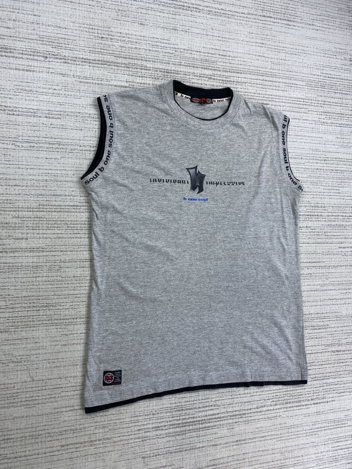 Japanese Brand × Vintage Vintage B One Soul Sleeveless Polycotton Tank Top Size US L / EU 52-54 / 3 - 3 Thumbnail