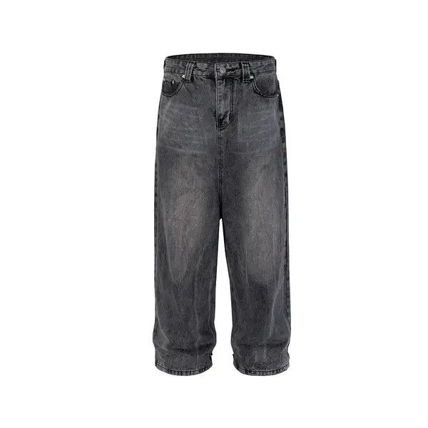 Jean Black Washed Damage Baggy jeans y2k 90’s retro style Size US 32 / EU 48 - 3 Thumbnail