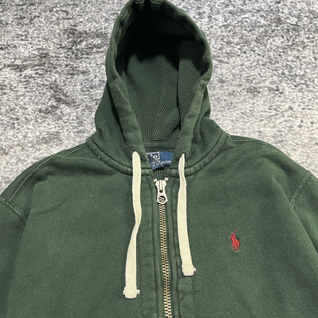 Polo Ralph Lauren VINTAGE POLO RALPH LAUREN SMALL PONY GREEN ZIP UP HOODIE Size US M / EU 48-50 / 2 - 3 Thumbnail