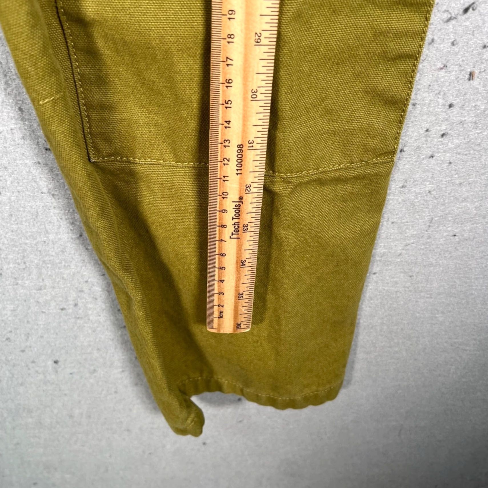 Zara Zara Mens Cargo Pants Olive Green Canvas Tapered Leg 34 Workwear Casual Pants Boys/Girls Mens Size US 34 / EU 50 - 6 Thumbnail