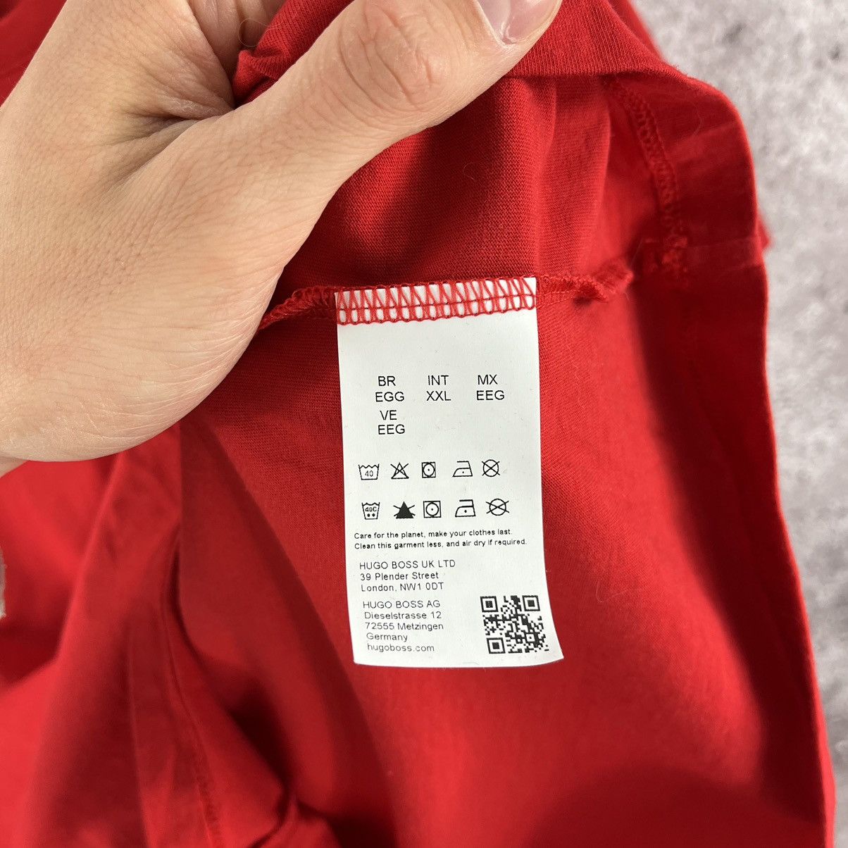 Hugo Hugo Boss T-Shirt Classic Small Logo Red Size XL Size US XL / EU 56 / 4 - 8 Thumbnail