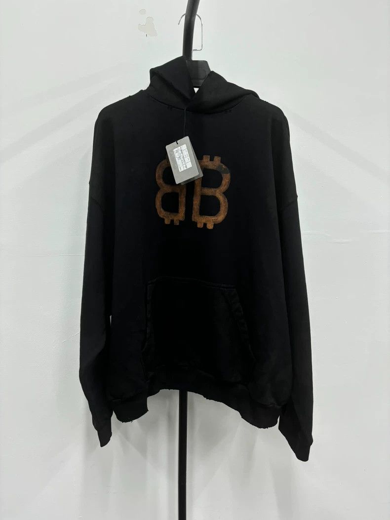 Balenciaga Balenciaga 23 FW Mud Dye Bitcoin Sabotage Hoodie 2503-Nexta Size US M / EU 48-50 / 2 - 1 Thumbnail