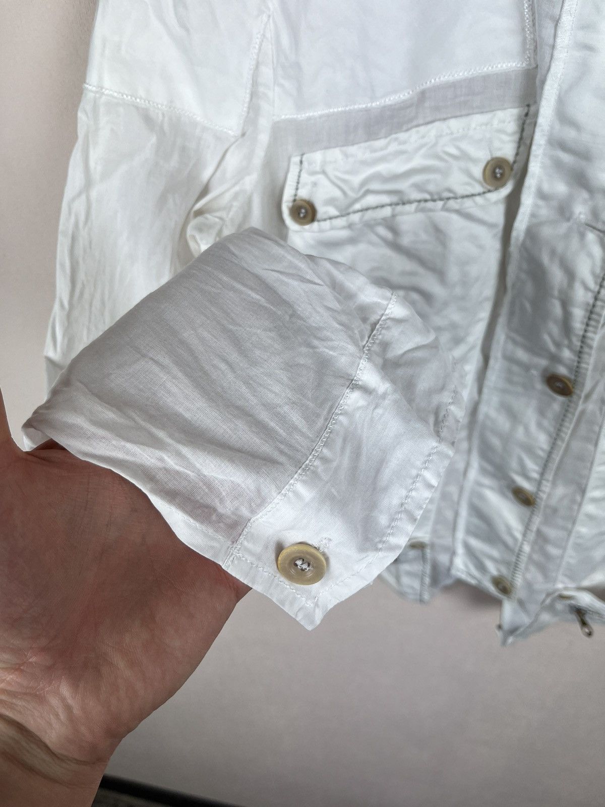 Marithe + Francois Girbaud Marithe Francois Girbaud Vintage Lightweight Linen Jacket Size XL / US 12-14 / IT 48-50 - 6 Thumbnail