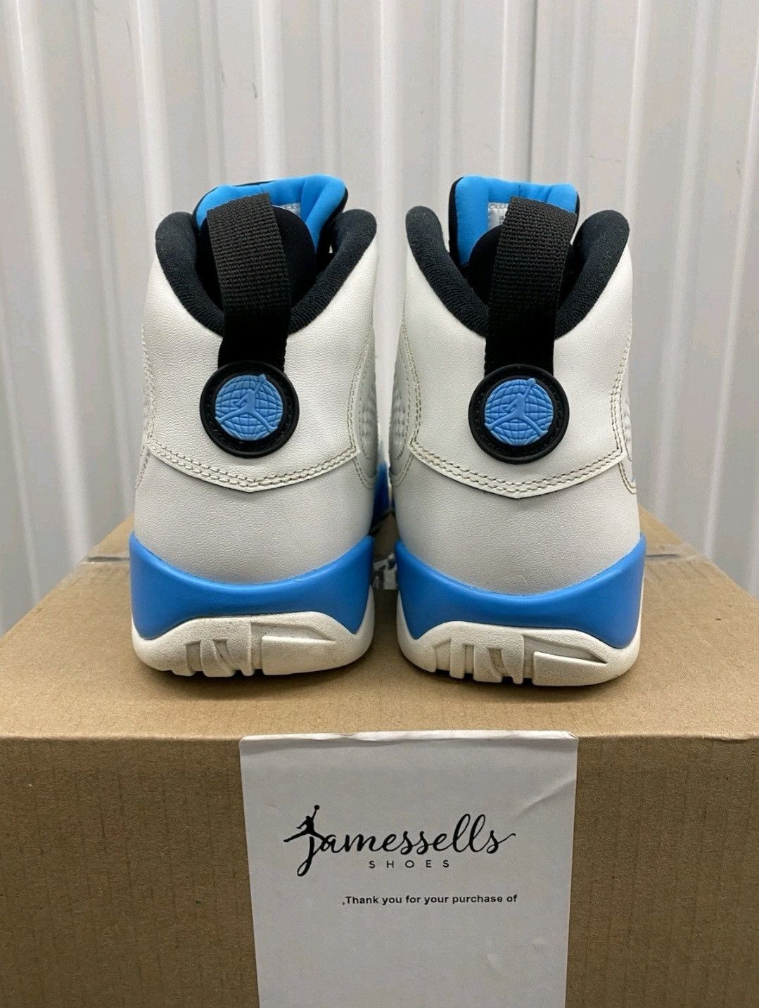 Jordan Brand Nike Air Jordan Retro 9 Powder Blue 2024 Size 11 Men Size US 11 / EU 44 - 5 Thumbnail
