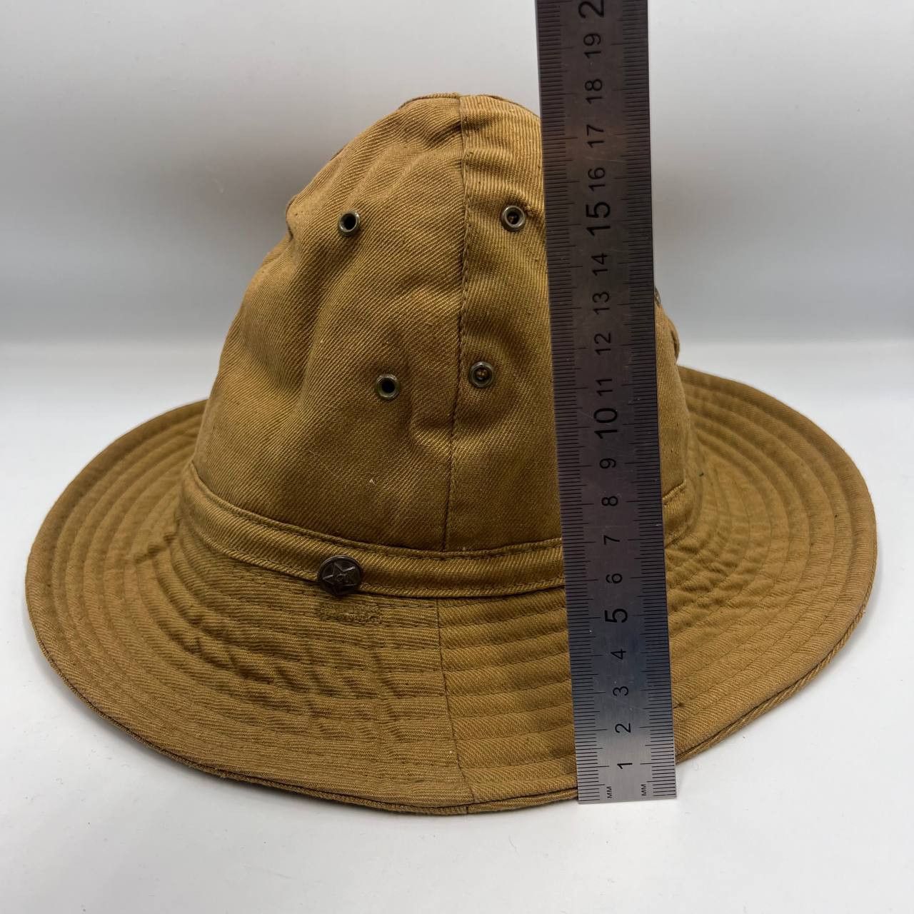 Vintage 1987 Vintage USSR Military Army Bucket Panama Cap Hat Khaki Size ONE SIZE - 5 Thumbnail