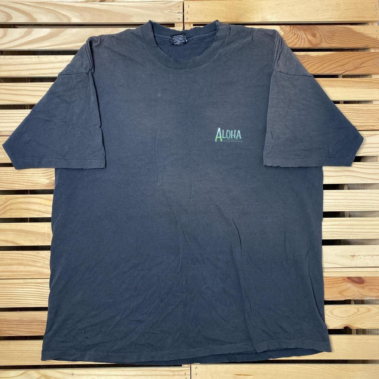 Other Vintage Hawaiian I.C. Faded Black Thrashed Surf Tee Size 2XL Size US XXL / EU 58 / 5 - 2 Thumbnail