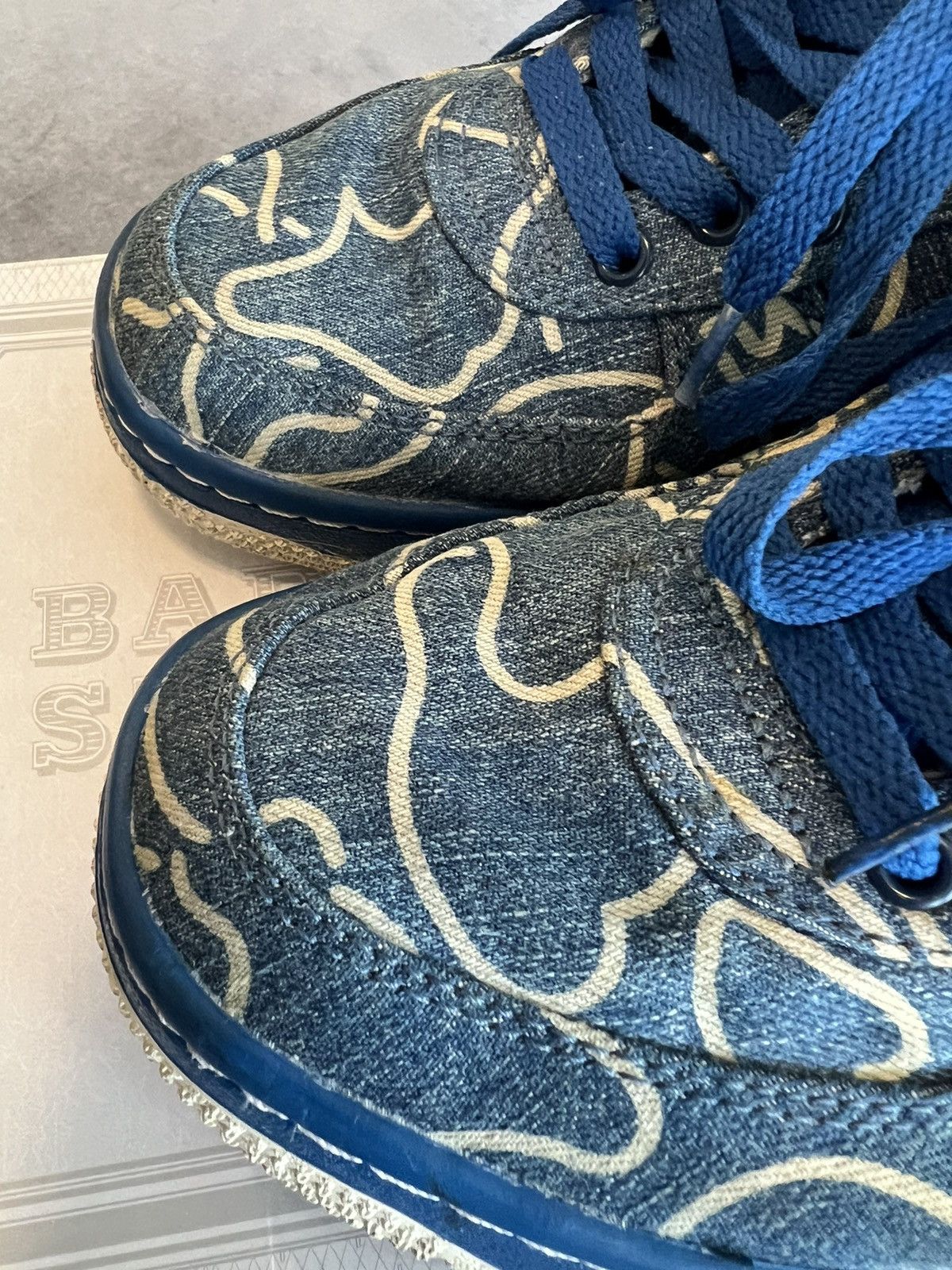 Bape Denim Bapesta Size US 9 / EU 42 - 9 Thumbnail