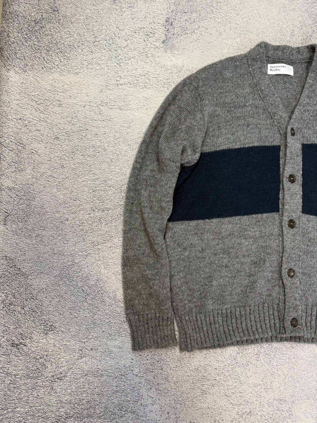 Universal Works Universal Works Mohair Cardigan Men L V-Neck Knit Sweater Size US L / EU 52-54 / 3 - 4 Thumbnail