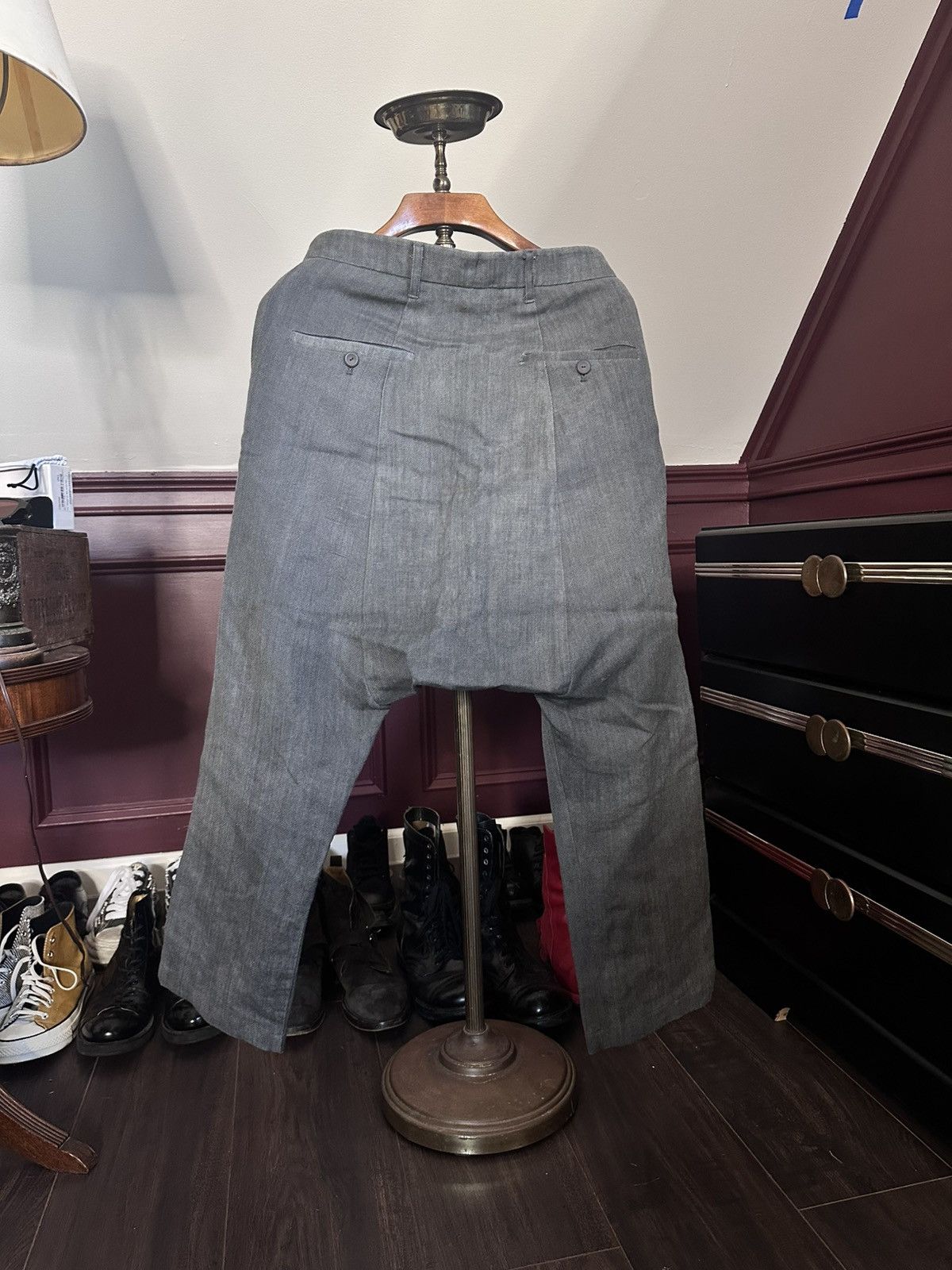 Rick Owens HEMP knit rare early drop crotch pants Olmar & Mirta Size US 31 - 6 Thumbnail