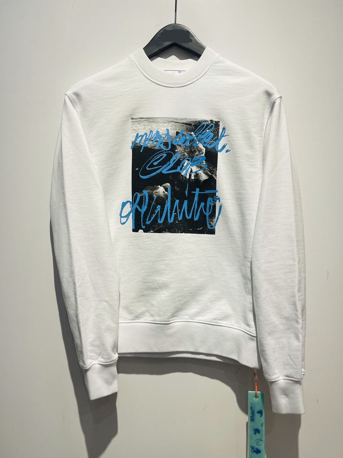 Image of Off White Off-White Crewneck Sweatshirt, Men's (Size XL)