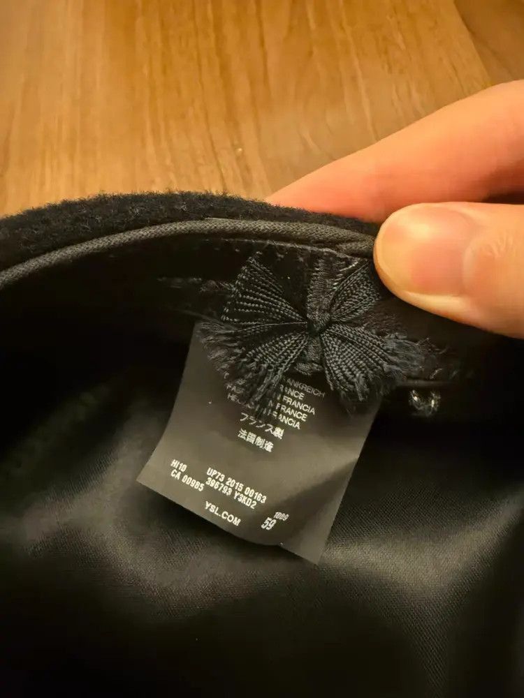 Saint Laurent Paris Saint Laurent Paris by Hedi 15AW Rabbit Hear Hat-2507 Size ONE SIZE - 7 Thumbnail