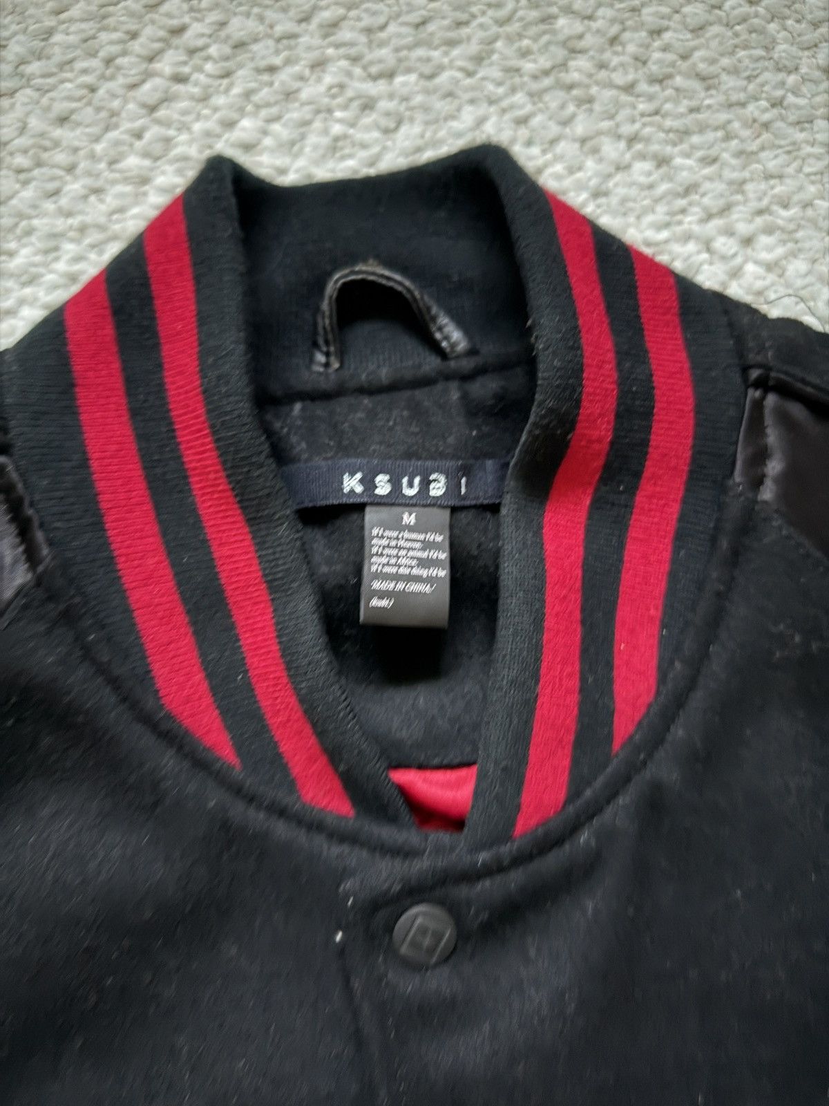 Ksubi Ksubi Satin/Wool Raglan Varsity Jacket Size US M / EU 48-50 / 2 - 4 Thumbnail